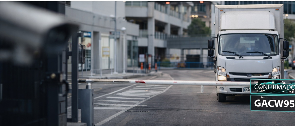 Camión entrando a empresa